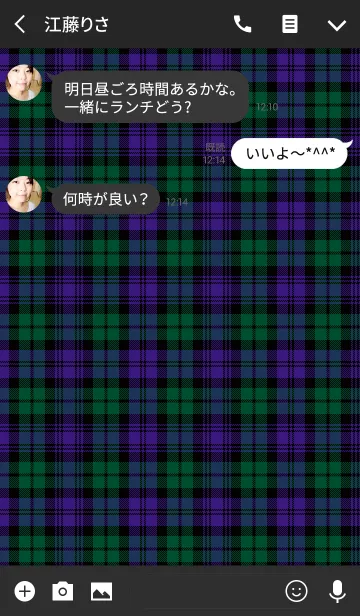 [LINE着せ替え] TARTAN CHECK COLLECTION #30の画像3