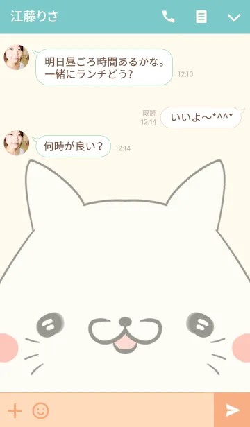 [LINE着せ替え] 坂口専用の可愛いねこの名前着せ替えの画像3