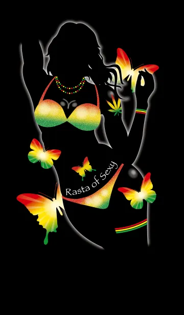 [LINE着せ替え] Rasta of Sexy -BUTTERFLY-*の画像1