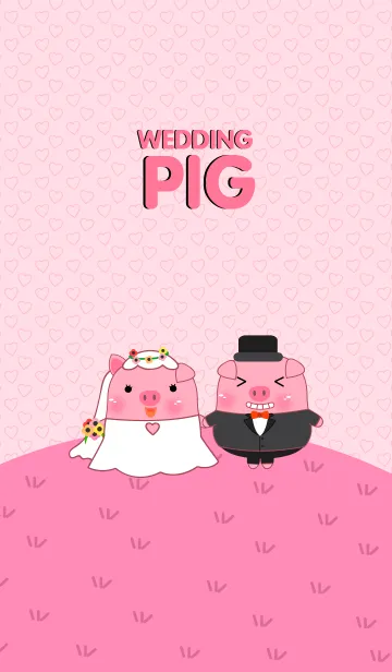 [LINE着せ替え] Wedding Pig(jp)の画像1