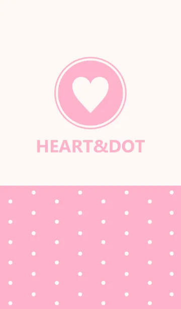 [LINE着せ替え] HEART＆DOT -LIGHT PINK-の画像1