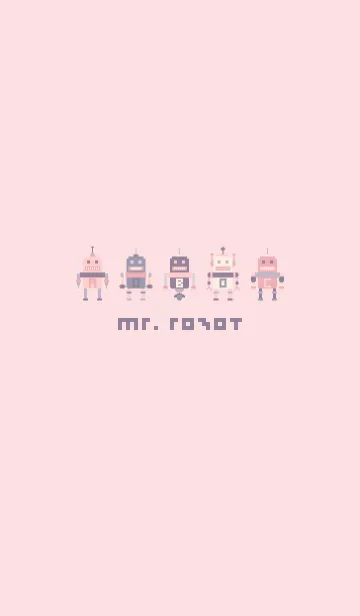 [LINE着せ替え] MR. ROBOT (PINK 2)の画像1