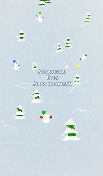 [LINE着せ替え] Snowmans lives Snow mountainの画像1