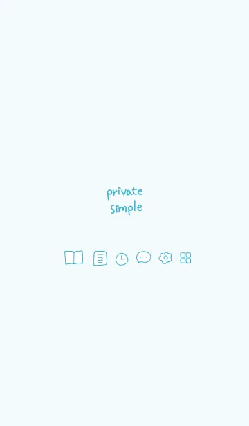 [LINE着せ替え] Private simple -snow white-の画像1