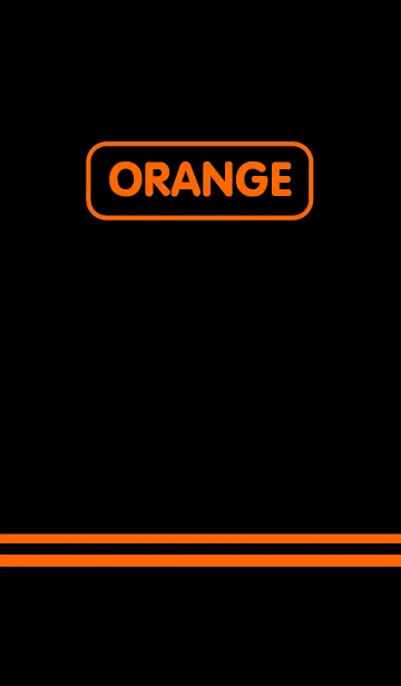 [LINE着せ替え] Orange ＆ Black theme(jp)の画像1