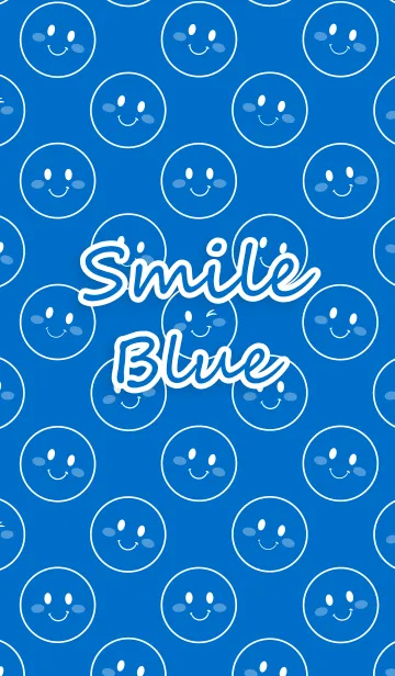 [LINE着せ替え] Smile "Blue"の画像1