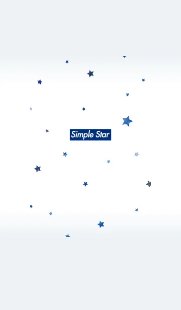 [LINE着せ替え] Simple Star -BLUE-*の画像1