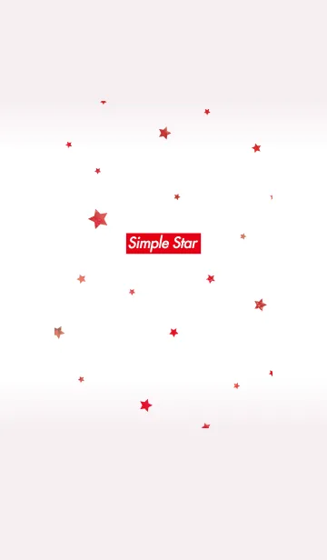 [LINE着せ替え] Simple Star -RED-*の画像1