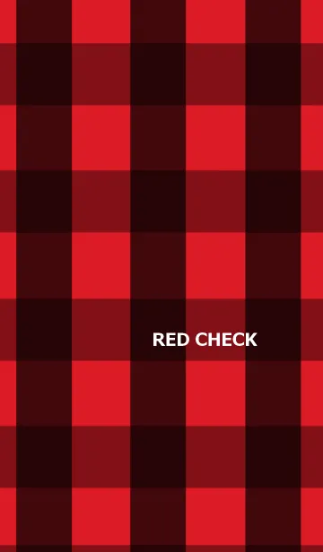 [LINE着せ替え] RED CHECK***の画像1