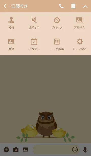 [LINE着せ替え] 私の幸運のフクロウの画像4