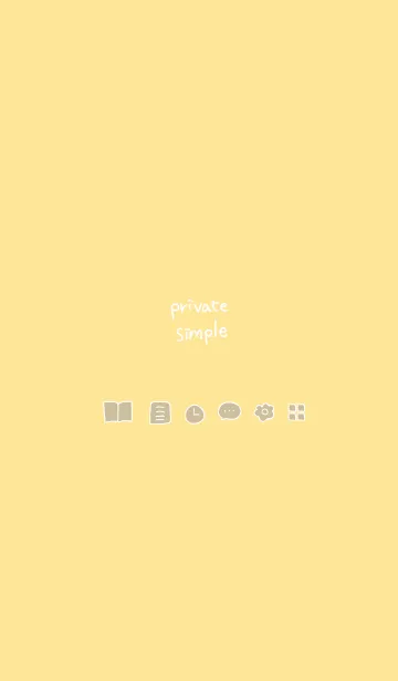 [LINE着せ替え] Private simple -honey-の画像1