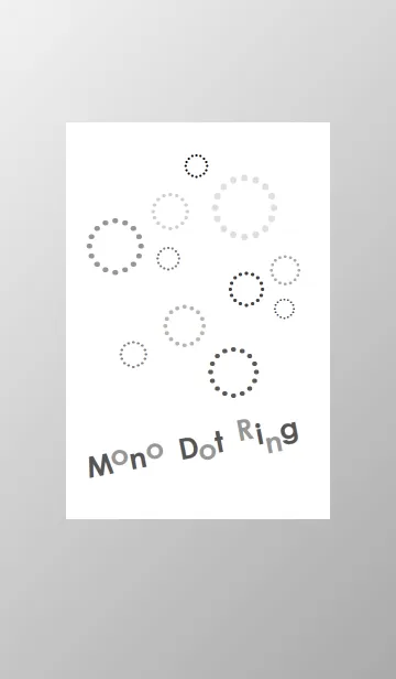 [LINE着せ替え] MONO DOT RINGの画像1