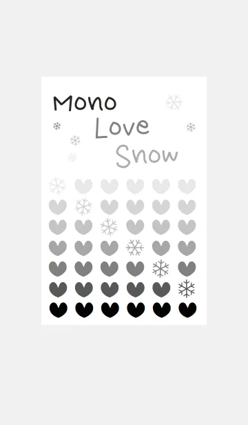 [LINE着せ替え] MONO LOVE SNOWの画像1