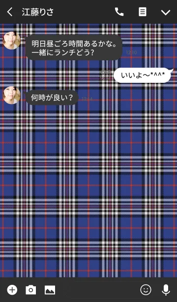 [LINE着せ替え] TARTAN CHECK COLLECTION #40の画像3