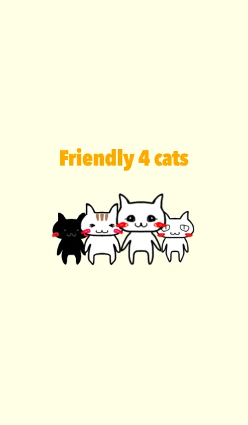 [LINE着せ替え] 仲良しcats 着せかえversionの画像1