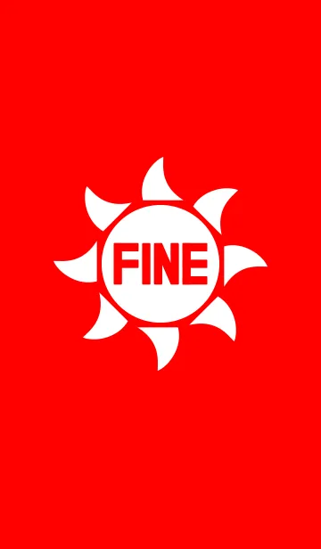 [LINE着せ替え] FINE <RED>の画像1