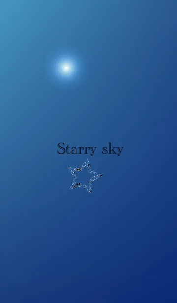 [LINE着せ替え] Starry Sky Blueの画像1