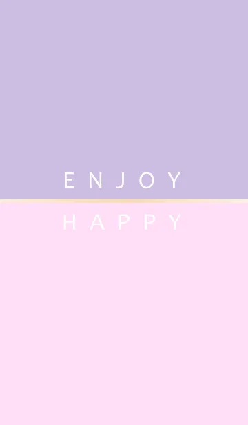 [LINE着せ替え] PINK＆PURPLE -ENJOY HAPPY-の画像1