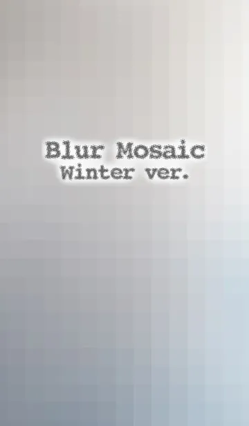 [LINE着せ替え] Blur Mosaic - Winter～おとなシンプルverの画像1