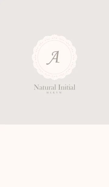 [LINE着せ替え] INITIAL -A- Naturalの画像1