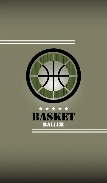 [LINE着せ替え] BASKET BALLER -mossgreen-の画像1