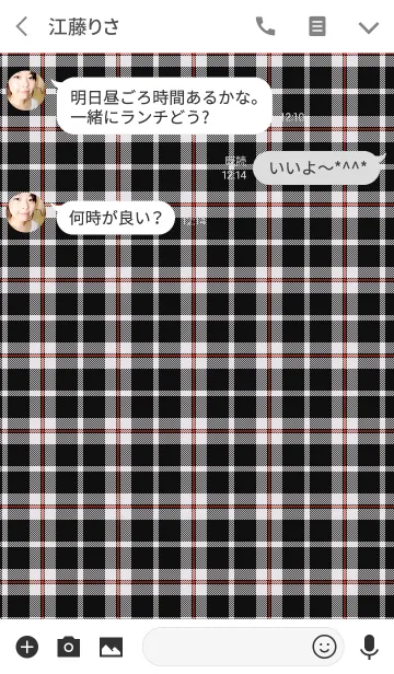 [LINE着せ替え] TARTAN CHECK COLLECTION #34の画像3