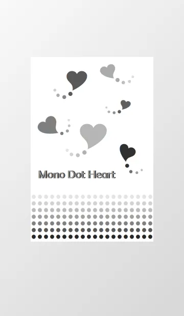 [LINE着せ替え] MONO DOT HEARTの画像1