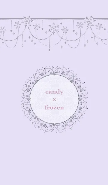 [LINE着せ替え] Candy frozen -purple-の画像1