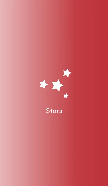 [LINE着せ替え] Red Gradation Starsの画像1