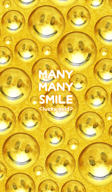 [LINE着せ替え] MANY MANY SMILE <lucky gold>の画像1