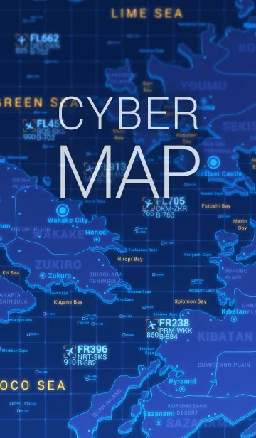 [LINE着せ替え] CYBER - MAP -の画像1