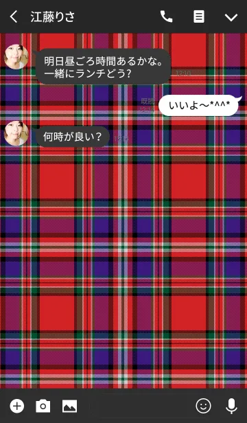 [LINE着せ替え] TARTAN CHECK COLLECTION #45の画像3