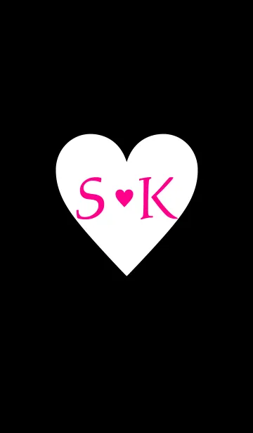 [LINE着せ替え] Initial "S ＆ K"の画像1