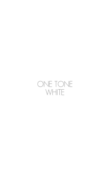 [LINE着せ替え] ONE TONE WHITEの画像1