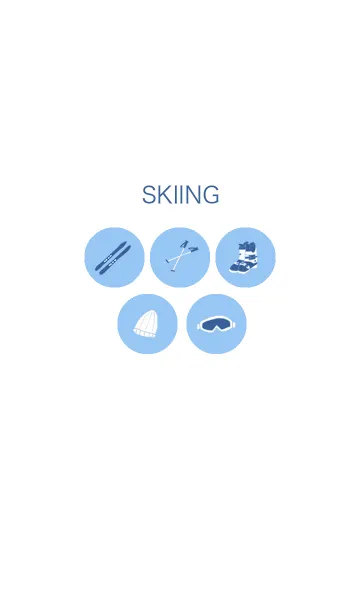 [LINE着せ替え] SKIINGの画像1