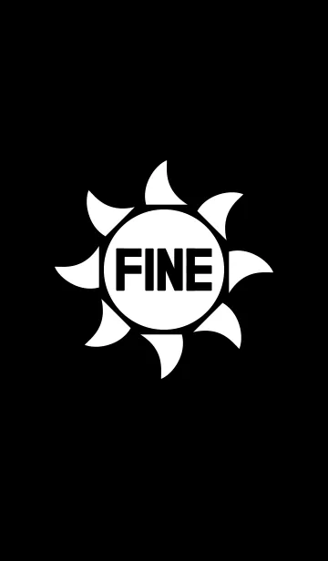 [LINE着せ替え] FINE <BLACK>の画像1