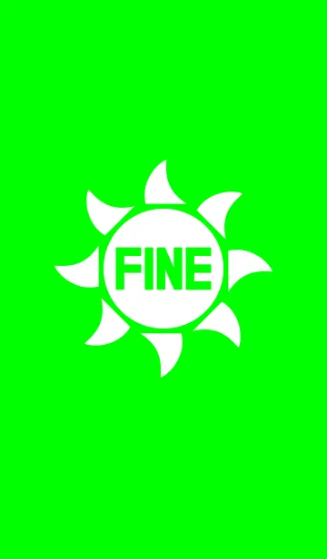 [LINE着せ替え] FINE <GREEN>の画像1