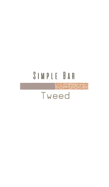 [LINE着せ替え] Simple Bar -ツイード-の画像1