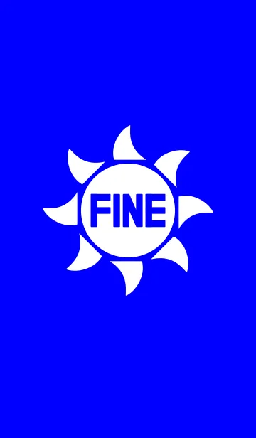 [LINE着せ替え] FINE <BLUE>の画像1