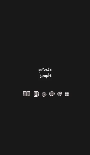 [LINE着せ替え] Private simple -panda-の画像1