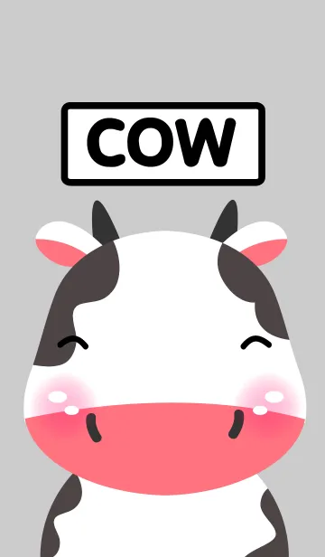 [LINE着せ替え] Simple Cute Cow theme Vr.1(jp)の画像1