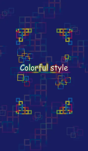 [LINE着せ替え] Colorful styleの画像1