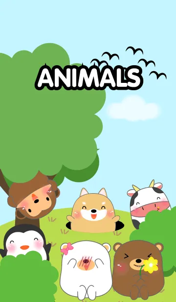 [LINE着せ替え] Funny Fat Animals Theme(jp)の画像1