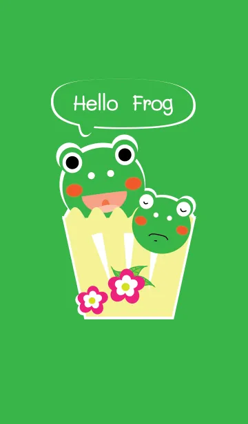 [LINE着せ替え] Hello Frog theme v.2の画像1