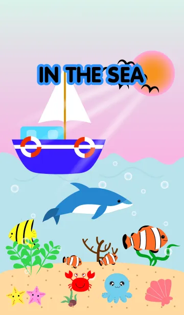 [LINE着せ替え] In The sea Theme(jp)の画像1