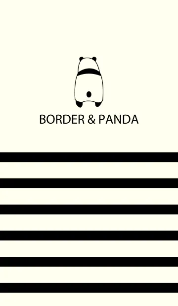 [LINE着せ替え] BORDER ＆ PANDAの画像1