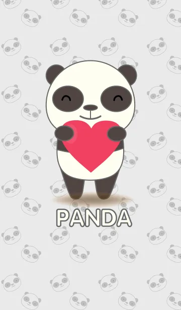 [LINE着せ替え] Love Cute Panda Theme(jp)の画像1