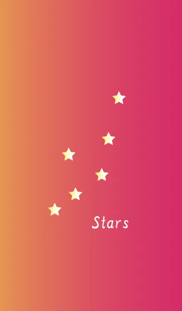 [LINE着せ替え] Pink-Gradation Starsの画像1