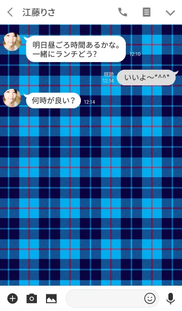 [LINE着せ替え] TARTAN CHECK COLLECTION #51の画像3