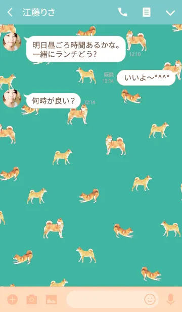 [LINE着せ替え] 柴犬 牧場の画像3